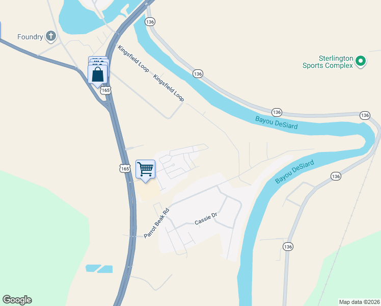 map of restaurants, bars, coffee shops, grocery stores, and more near 308-309 Lenox Bridge in Sterlington