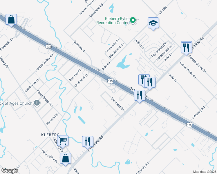 map of restaurants, bars, coffee shops, grocery stores, and more near 13122 C F Hawn Freeway in Dallas