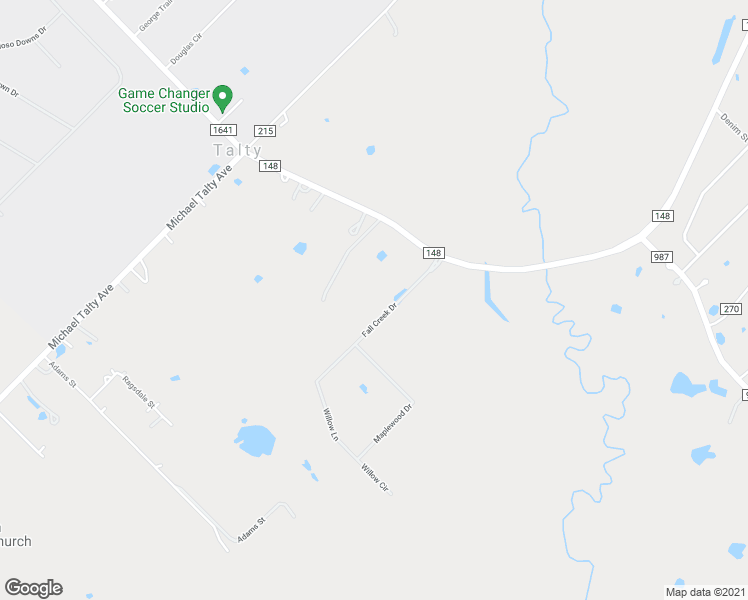 map of restaurants, bars, coffee shops, grocery stores, and more near 7710 Fall Creek Dr in Terrell