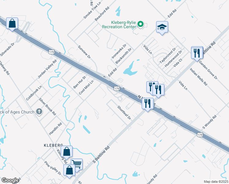map of restaurants, bars, coffee shops, grocery stores, and more near 13122 C F Hawn Freeway in Dallas