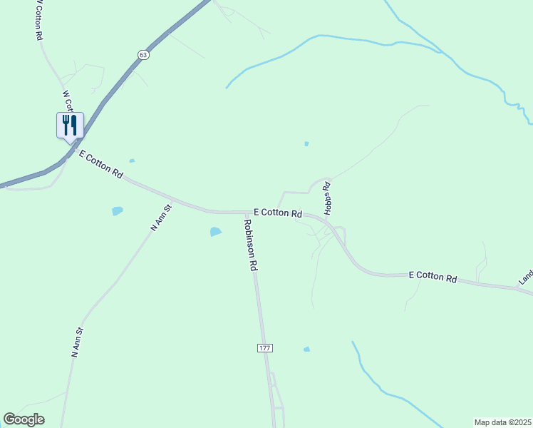 map of restaurants, bars, coffee shops, grocery stores, and more near 2742 Robinson Road in Eclectic