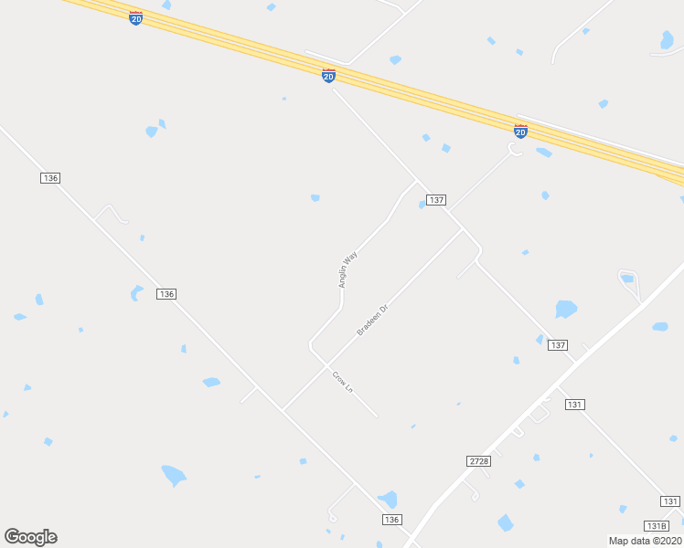 map of restaurants, bars, coffee shops, grocery stores, and more near 1188 Anglin Way in Terrell