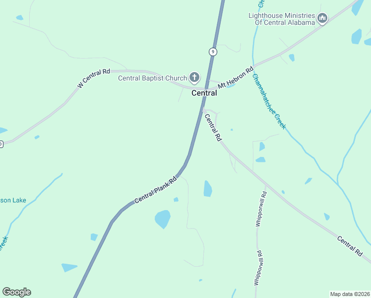 map of restaurants, bars, coffee shops, grocery stores, and more near 12275 Central Plank Road in Eclectic