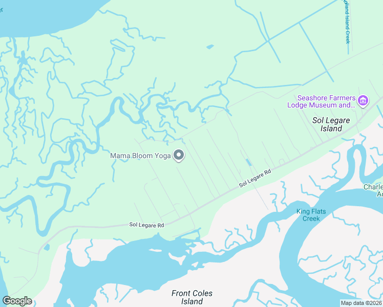 map of restaurants, bars, coffee shops, grocery stores, and more near 2146 Brown Pelican Lane in Charleston