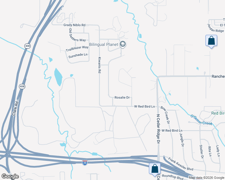 map of restaurants, bars, coffee shops, grocery stores, and more near 5511 Leeway Drive in Dallas