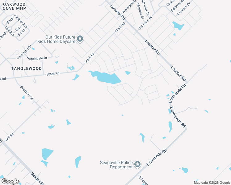 map of restaurants, bars, coffee shops, grocery stores, and more near 1320 Stark Road in Seagoville