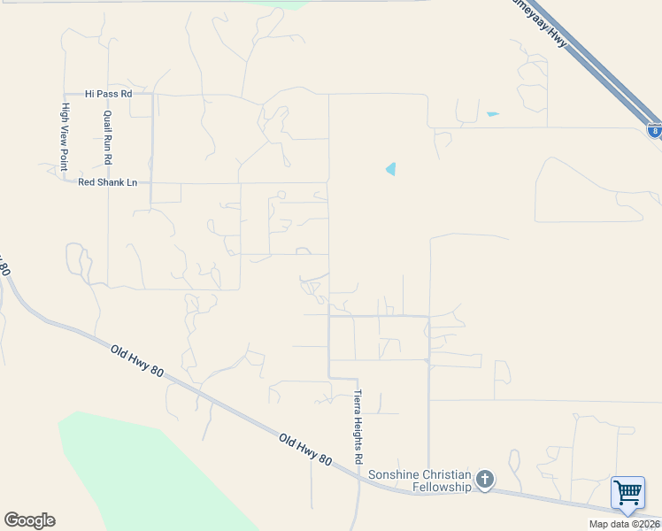 map of restaurants, bars, coffee shops, grocery stores, and more near 2393 Tierra Heights Road in Boulevard