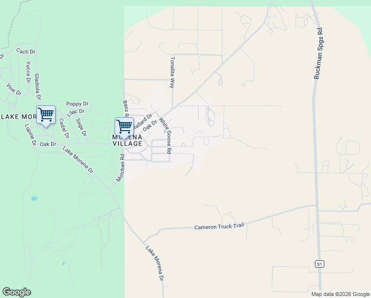 map of restaurants, bars, coffee shops, grocery stores, and more near 30063 Quail Road in Campo