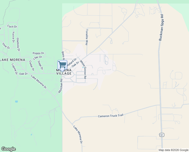 map of restaurants, bars, coffee shops, grocery stores, and more near 30063 Quail Road in Campo