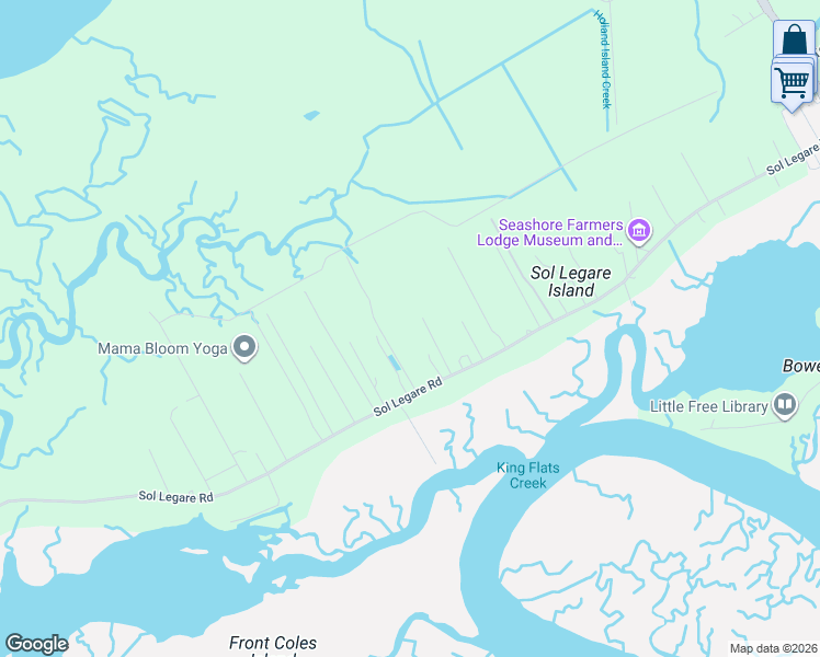 map of restaurants, bars, coffee shops, grocery stores, and more near 1994 State Road S-10-432 in Charleston