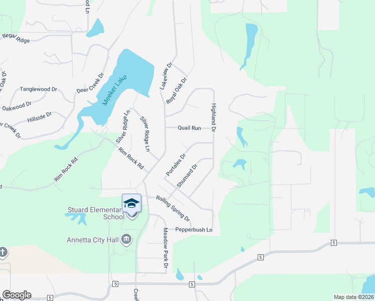 map of restaurants, bars, coffee shops, grocery stores, and more near 182 Portales Drive in Aledo