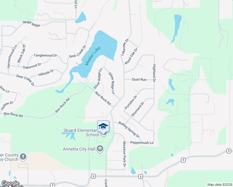 map of restaurants, bars, coffee shops, grocery stores, and more near 102 Silver Ridge Lane in Aledo