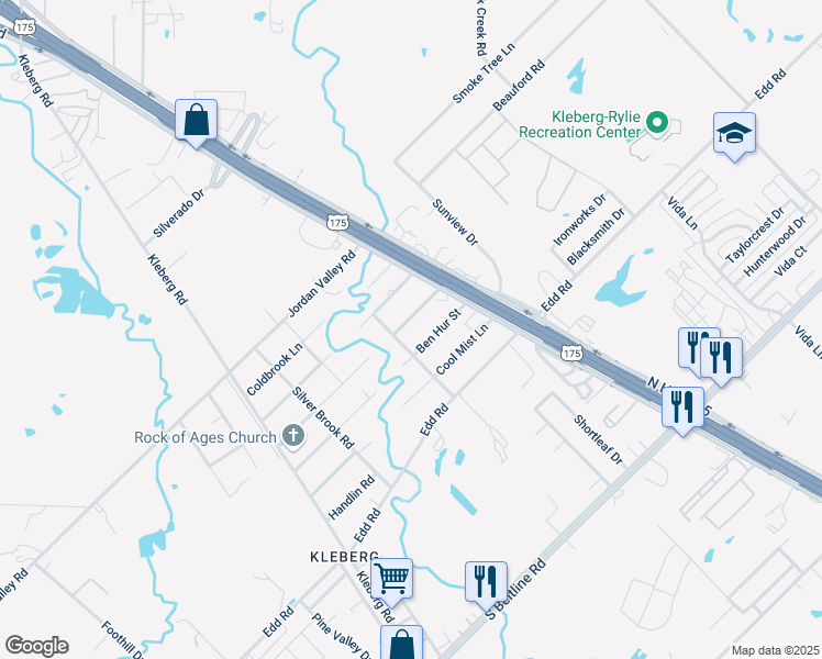 map of restaurants, bars, coffee shops, grocery stores, and more near 2060 Echo Lake Drive in Dallas