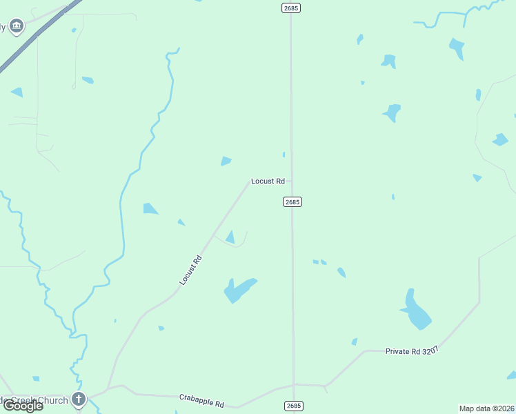 map of restaurants, bars, coffee shops, grocery stores, and more near 1205 Locust Road in Gilmer