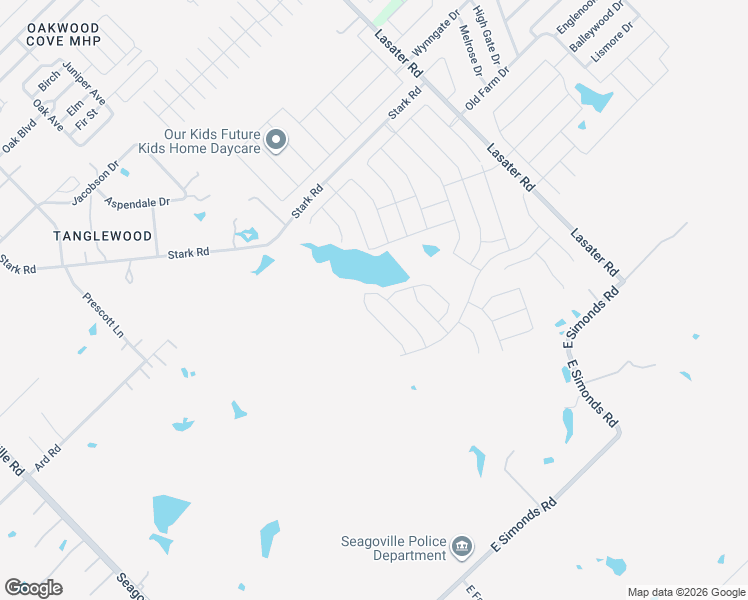 map of restaurants, bars, coffee shops, grocery stores, and more near 1320 Stark Road in Seagoville