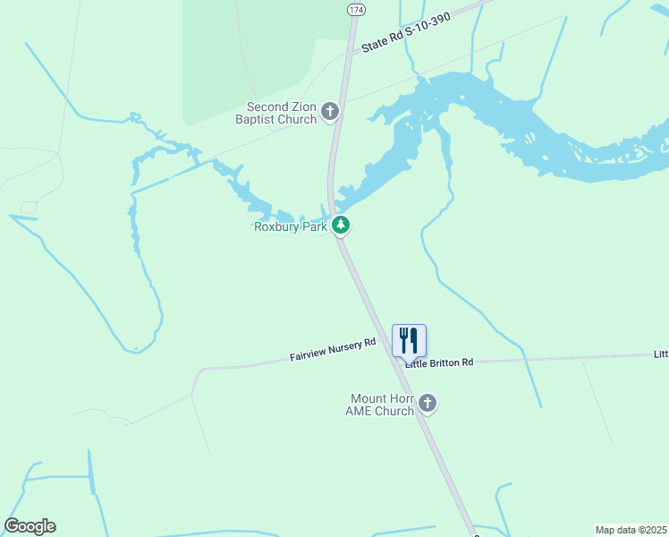map of restaurants, bars, coffee shops, grocery stores, and more near 4445 South Carolina 174 in Meggett