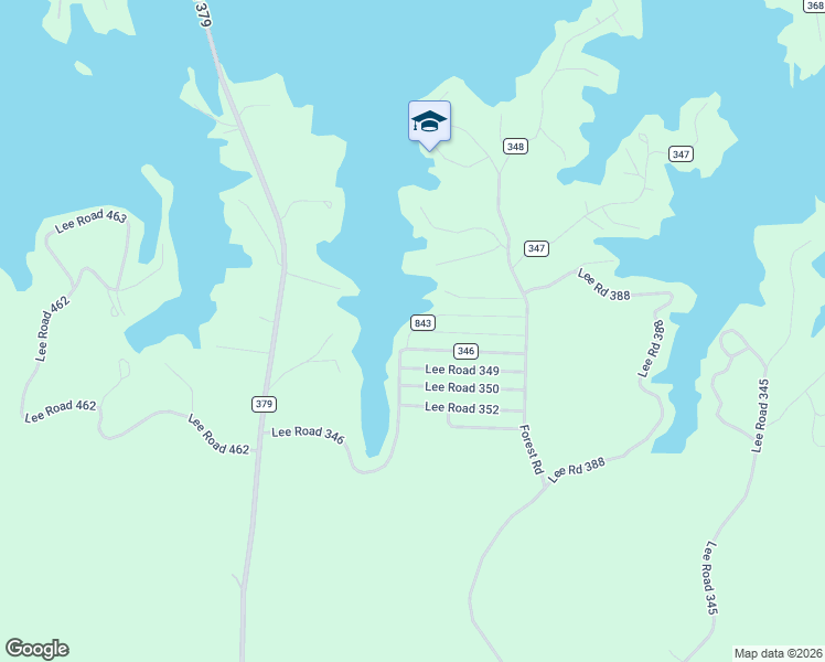 map of restaurants, bars, coffee shops, grocery stores, and more near 644 County Road 843 in Salem