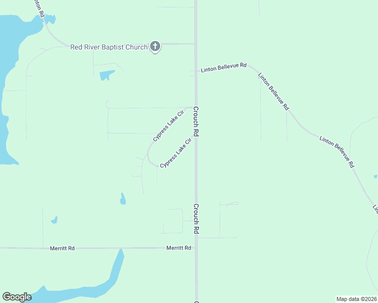 map of restaurants, bars, coffee shops, grocery stores, and more near 121 Cypress Lake Circle in Benton