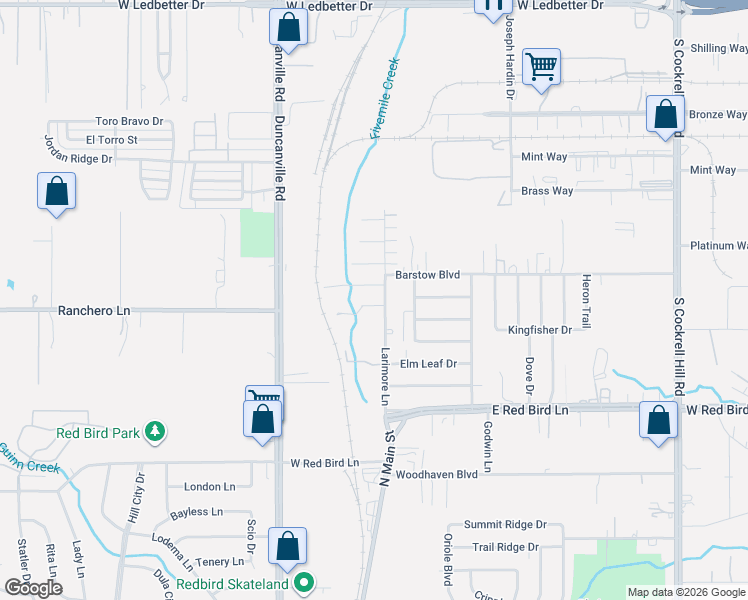 map of restaurants, bars, coffee shops, grocery stores, and more near 4811 Tecate Court in Dallas