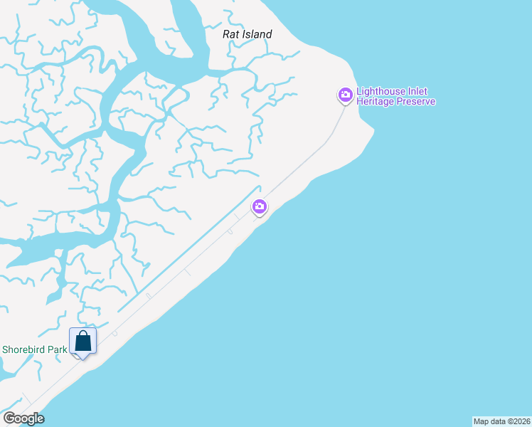 map of restaurants, bars, coffee shops, grocery stores, and more near 4 Summer Place in Folly Beach