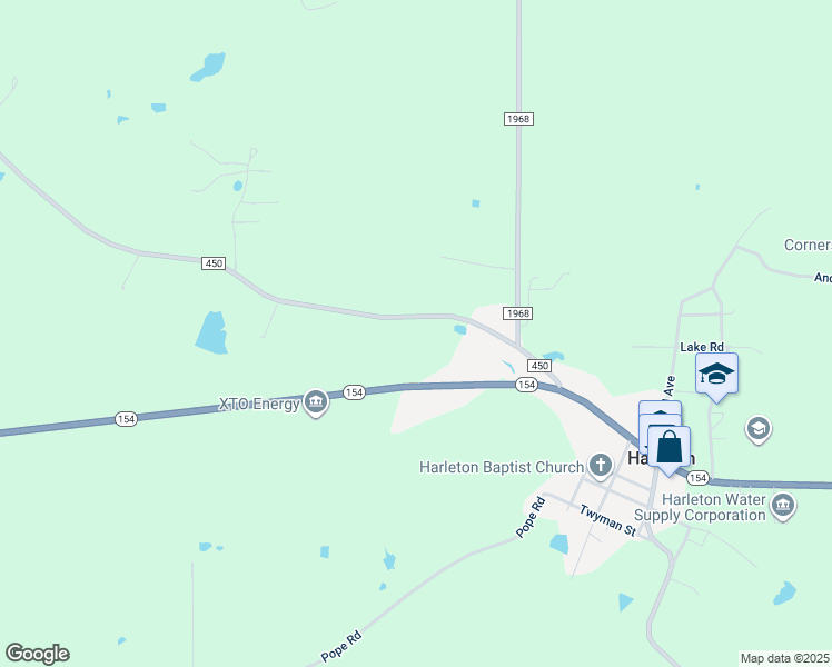 map of restaurants, bars, coffee shops, grocery stores, and more near Farm to Market 450 in Harrison
