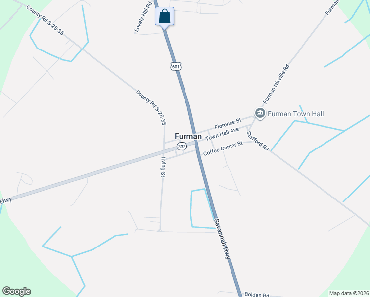 map of restaurants, bars, coffee shops, grocery stores, and more near 65 Furman Scotia Highway in Furman