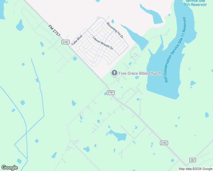 map of restaurants, bars, coffee shops, grocery stores, and more near 8889 Farm to Market Road 2757 in Forney