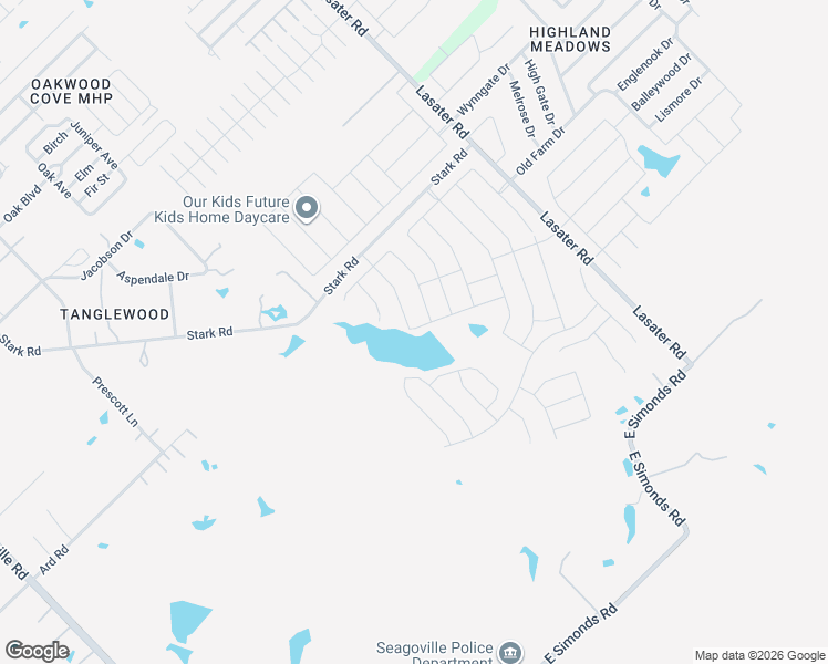 map of restaurants, bars, coffee shops, grocery stores, and more near 234 Stark Road in Seagoville