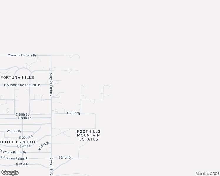 map of restaurants, bars, coffee shops, grocery stores, and more near Gold Bar Drive in Yuma