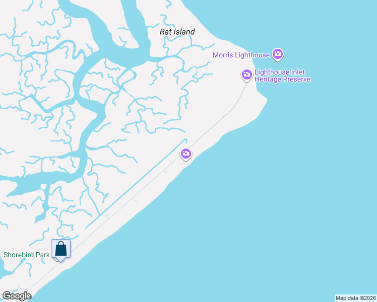 map of restaurants, bars, coffee shops, grocery stores, and more near 2 Sumter Drive in Folly Beach