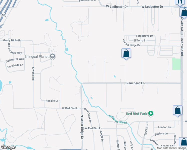 map of restaurants, bars, coffee shops, grocery stores, and more near 5241 Whispering Oaks Drive in Dallas