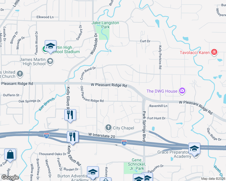 map of restaurants, bars, coffee shops, grocery stores, and more near 3903 Sunday Hill Drive in Arlington
