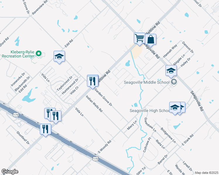 map of restaurants, bars, coffee shops, grocery stores, and more near 1321 Solana Drive in Dallas