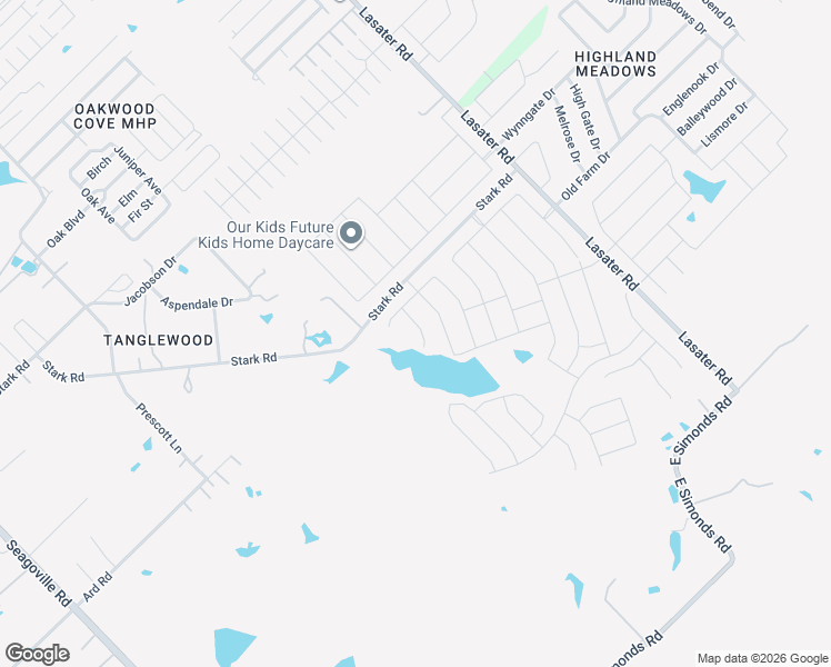 map of restaurants, bars, coffee shops, grocery stores, and more near 234 Stark Road in Seagoville
