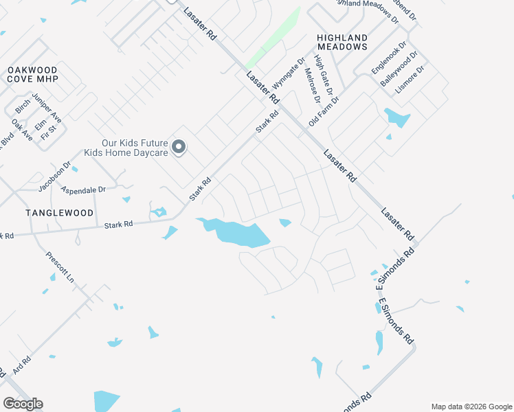 map of restaurants, bars, coffee shops, grocery stores, and more near 234 Stark Road in Seagoville
