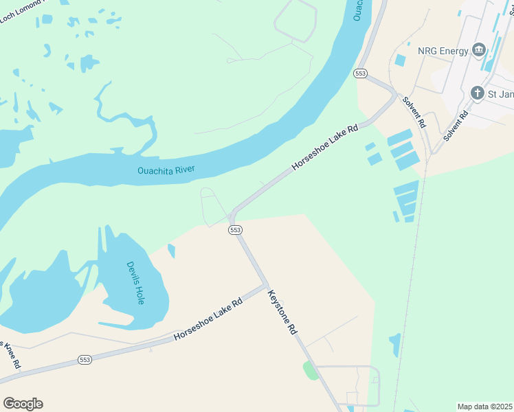 map of restaurants, bars, coffee shops, grocery stores, and more near 5904 Horseshoe Lake Road in Sterlington