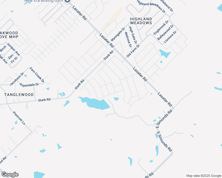 map of restaurants, bars, coffee shops, grocery stores, and more near 1500 Lasater Road in Seagoville