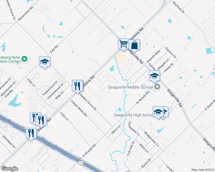 map of restaurants, bars, coffee shops, grocery stores, and more near 1318 Orchard Lane in Dallas