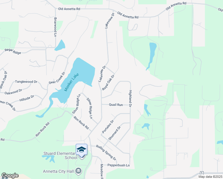 map of restaurants, bars, coffee shops, grocery stores, and more near 207 Highland Drive in Aledo