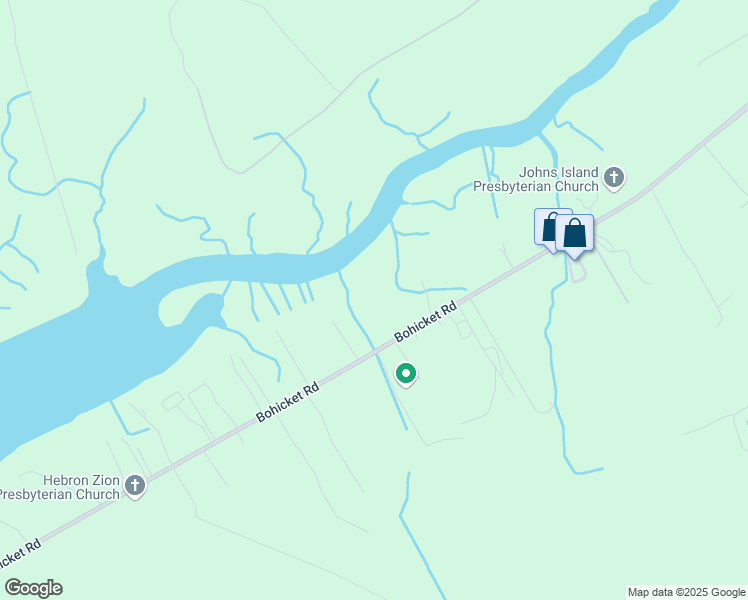 map of restaurants, bars, coffee shops, grocery stores, and more near 2722 Bohicket Road in Johns Island