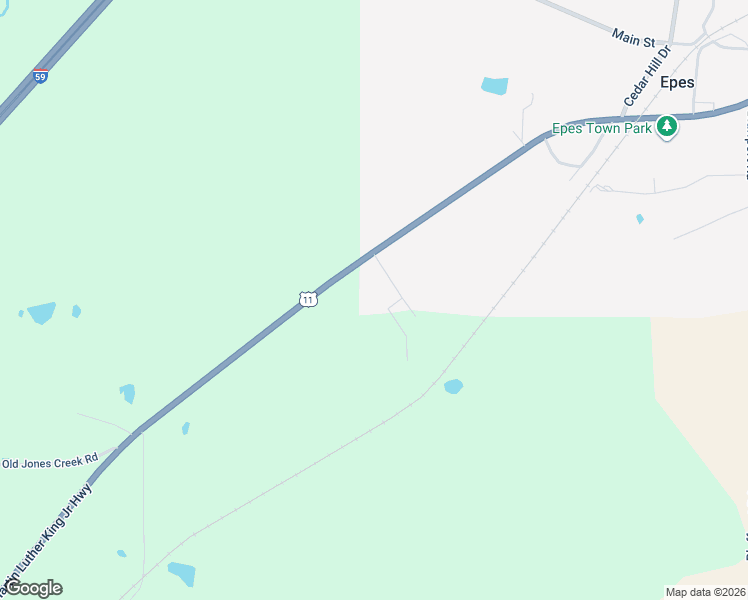 map of restaurants, bars, coffee shops, grocery stores, and more near 35 Clark Miller Lane in Epes