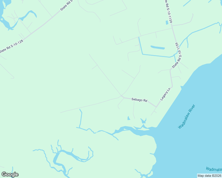 map of restaurants, bars, coffee shops, grocery stores, and more near 4239 Sebago Road in Meggett