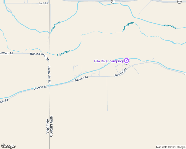 map of restaurants, bars, coffee shops, grocery stores, and more near 58 Franklin Road in Lordsburg