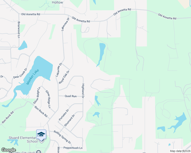 map of restaurants, bars, coffee shops, grocery stores, and more near 179 Crooked Creek Lane in Aledo