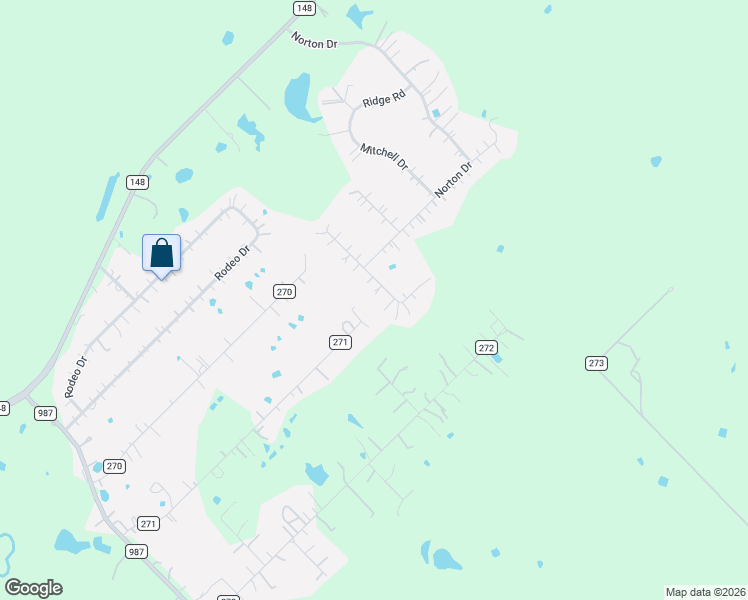 map of restaurants, bars, coffee shops, grocery stores, and more near 8210 Hill Street in Terrell