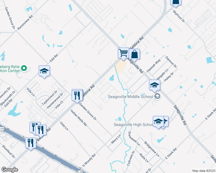 map of restaurants, bars, coffee shops, grocery stores, and more near 1205 Solana Drive in Dallas