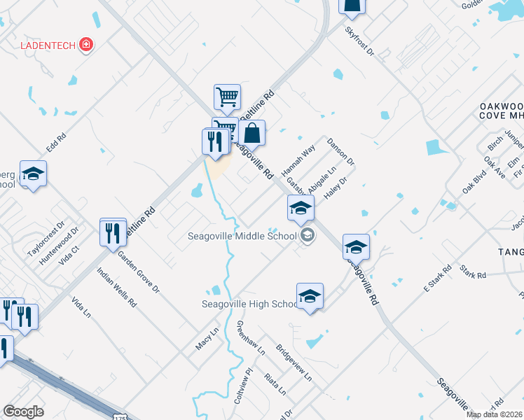 map of restaurants, bars, coffee shops, grocery stores, and more near 1147 Tomahawk Drive in Dallas