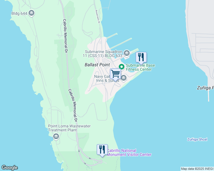 map of restaurants, bars, coffee shops, grocery stores, and more near 140 Sylvester Road in San Diego