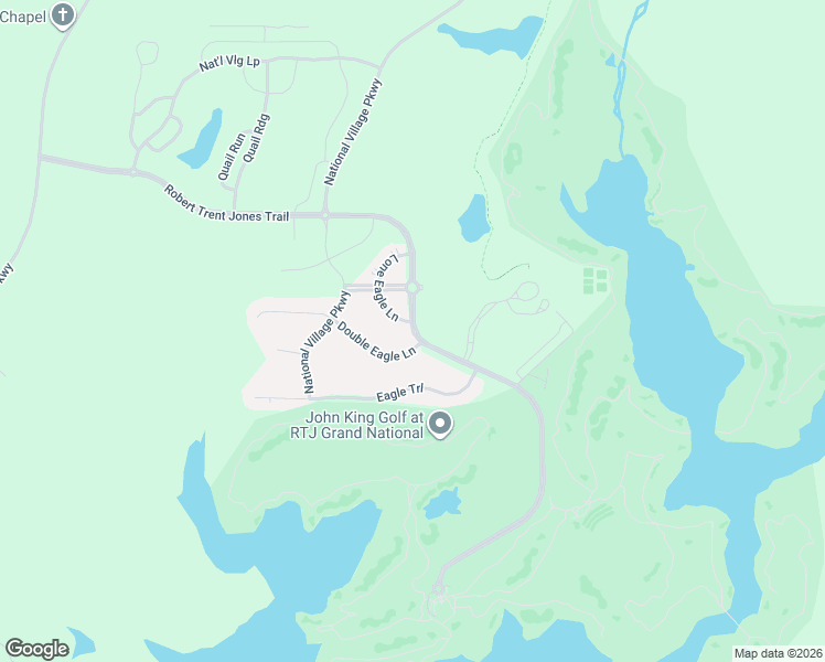 map of restaurants, bars, coffee shops, grocery stores, and more near Robert Trent Jones Trail in Opelika