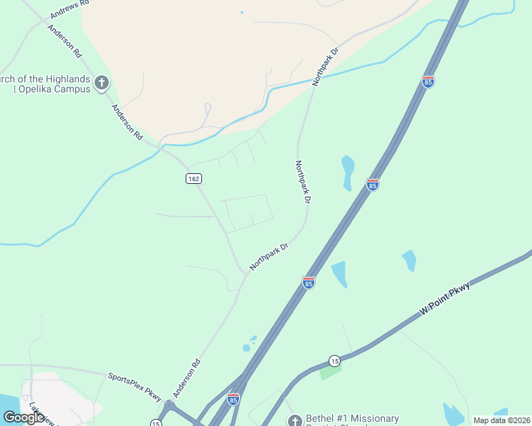 map of restaurants, bars, coffee shops, grocery stores, and more near 2701 Compass Point in Opelika